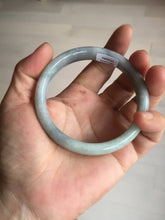 Load image into Gallery viewer, 59mm Certified Type A 100% Natural green gray black(Wuji, 淡乌鸡) Jadeite Jade bangle BQ55-6886
