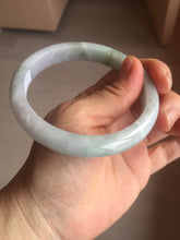 Load image into Gallery viewer, 61.5mm Certified Type A 100% Natura light green white purple Jadeite bangle X159-3830
