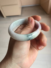 Load image into Gallery viewer, 50mm certified Type A 100% Natural light green purple yellow oval Jadeite Jade bangle BQ54-8192
