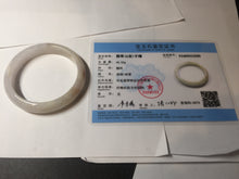 Load image into Gallery viewer, 55.6mm certified 100% natural Type A light purple red white jadeite jade bangle BP103-2680
