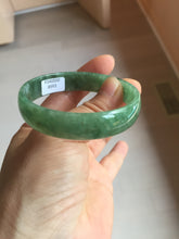 Load image into Gallery viewer, 52.8mm certified 100% natural Type A forest green dark green jadeite jade bangle BP15-8593
