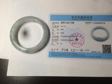 Load image into Gallery viewer, 53.4mm Certified Type A 100% Natural green/white/purple Jadeite Jade bangle AX42-7719
