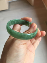 Load image into Gallery viewer, 52.8mm certified 100% natural Type A forest green dark green jadeite jade bangle BP15-8593
