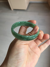 Load image into Gallery viewer, 52.8mm certified 100% natural Type A forest green dark green jadeite jade bangle BP15-8593
