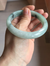 Load image into Gallery viewer, 59mm Certified Type A 100% Natural icy watery light green dark green Jadeite Jade bangle BP37-8908
