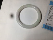 Load image into Gallery viewer, 55mm certified Type A 100% Natural green/white Jadeite Jade bangle BF28-1453
