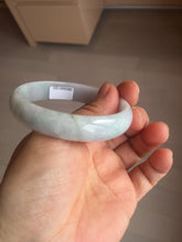 Load image into Gallery viewer, 52.5mm Certified Type A 100% Natural light green white purple Jadeite bangle AU1-3836
