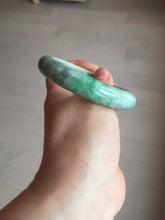 Load image into Gallery viewer, 56mm Certified Type A 100% Natural sunny green gray Jadeite Jade bangle BK131-4417
