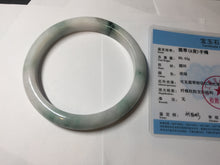 Load image into Gallery viewer, 51.8mm certified 100% natural Type A icy watery green slim jadeite jade bangle BL112-9437
