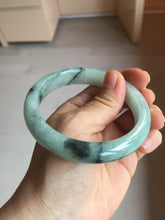 Load image into Gallery viewer, 59mm Certified Type A 100% Natural icy watery light green dark green Jadeite Jade bangle BP37-8908
