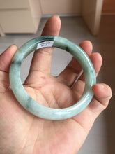 Load image into Gallery viewer, 59mm Certified Type A 100% Natural icy watery light green dark green Jadeite Jade bangle BP37-8908
