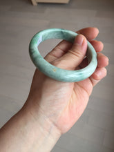 Load image into Gallery viewer, 56mm Certified Type A 100% Natural sunny green gray Jadeite Jade bangle BK131-4417
