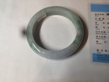 Load image into Gallery viewer, 57.5mm certified 100% natural type A light green/purple chubby jadeite jade bangle BF29-4028
