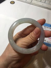 Load image into Gallery viewer, 53.8mm certified 100% natural Type A icy water light green/pule/brown/gray(FU LU SHOU) jadeite jade bangle BP159-5038
