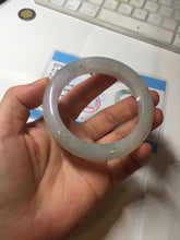 Load image into Gallery viewer, 53.8mm certified 100% natural Type A icy water light green/pule/brown/gray(FU LU SHOU) jadeite jade bangle BP159-5038
