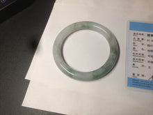 Load image into Gallery viewer, 59.4mm Certified Type A 100% Natural green round cut Jadeite Jade bangle AZ126-2806
