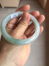 Load image into Gallery viewer, 54.8mm certified type A 100% Natural icy watery green/white jadeite jade bangle BP35-8906
