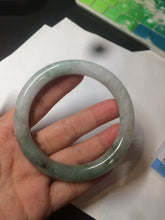 Load image into Gallery viewer, 59.4mm Certified Type A 100% Natural green round cut Jadeite Jade bangle AZ126-2806
