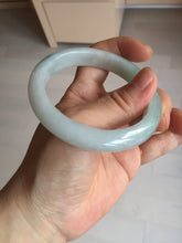 Load image into Gallery viewer, 54.8mm certified type A 100% Natural icy watery green/white jadeite jade bangle BP35-8906
