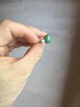 Load image into Gallery viewer, 100% natural type A sunny green four-prong jadeite jade ring PA81
