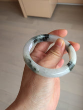 Load image into Gallery viewer, 53.8mm certificated Type A 100% Natural light green/white jadeite jade bangle BK100-2343
