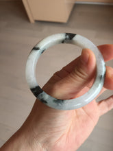 Load image into Gallery viewer, 53.8mm certificated Type A 100% Natural light green/white jadeite jade bangle BK100-2343
