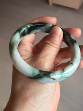 Load image into Gallery viewer, 60mm certificated Type A 100% Natural dark green/brown/black Jadeite Jade bangle BG239-3286
