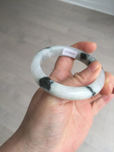 Load image into Gallery viewer, 53.8mm certificated Type A 100% Natural light green/white jadeite jade bangle BK100-2343
