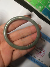 Load image into Gallery viewer, 51.5mm certified 100% natural Type A oily dark green oval jadeite jade bangle AZ46-1488
