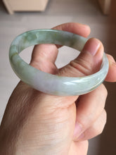 Load image into Gallery viewer, 53.5mm certified 100% natural Type A light watermelon rind green/yellow/purple jadeite jade bangle BL114-9428
