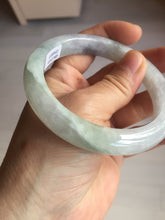 Load image into Gallery viewer, 59mm Certified Type A 100% Natural icy watery green purple Jadeite Jade bangle BQ48-6803
