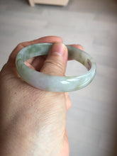 Load image into Gallery viewer, 53.5mm certified 100% natural Type A light watermelon rind green/yellow/purple jadeite jade bangle BL114-9428
