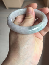 Load image into Gallery viewer, 53.8mm certificated Type A 100% Natural light purple/white/green Jadeite Jade bangle AS84-7080
