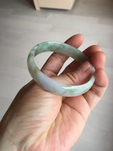 Load image into Gallery viewer, 53.5mm certified 100% natural Type A light watermelon rind green/yellow/purple jadeite jade bangle BL114-9428
