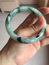 Load image into Gallery viewer, 56.5mm Certified Type A 100% Natural suny green dark green Jadeite Jade bangle BP33-8236
