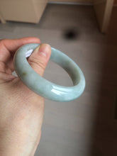 Load image into Gallery viewer, 56.3mm certified 100% natural Type A light green chubby jadeite jade bangle BK24-4402
