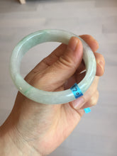 Load image into Gallery viewer, 56mm certified 100% natural icy watery sunny green purple jadeite jade bangle BN57-06970
