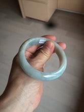 Load image into Gallery viewer, 56.3mm certified 100% natural Type A light green chubby jadeite jade bangle BK24-4402
