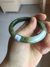 Load image into Gallery viewer, 51.8mm certified 100% natural Type A deep forest green/mountain yellow brown jadeite jade bangle PA77-6300
