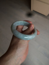 Load image into Gallery viewer, 56.3mm certified 100% natural Type A light green chubby jadeite jade bangle BK24-4402
