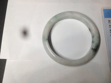 Load image into Gallery viewer, 56.5mm certified type A 100% Natural dark green/white jadeite jade bangle BG75-1837
