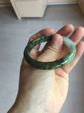 Load image into Gallery viewer, 51.8mm certified 100% natural Type A deep forest green/mountain yellow brown jadeite jade bangle PA77-6300
