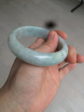 Load image into Gallery viewer, 56.3mm certified 100% natural Type A light green chubby jadeite jade bangle BK24-4402
