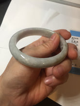 Load image into Gallery viewer, 56.5mm certified Type A 100% Natural purple white Jadeite Jade bangle D138-4044
