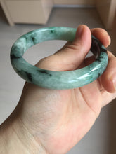 Load image into Gallery viewer, 58.9mm Certified Type A 100% Natural suny green dark green Jadeite Jade bangle BP32-8237
