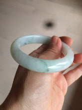 Load image into Gallery viewer, 55mm certified Type A 100% Natural green/white Jadeite Jade bangle BF67-4487
