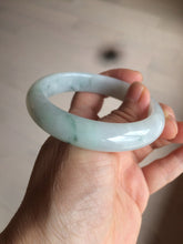 Load image into Gallery viewer, 55mm certified Type A 100% Natural green/white Jadeite Jade bangle BF67-4487
