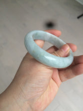 Load image into Gallery viewer, 56.3mm certified 100% natural Type A light green chubby jadeite jade bangle BK24-4402
