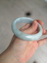 Load image into Gallery viewer, 56.3mm certified 100% natural Type A light green chubby jadeite jade bangle BK24-4402
