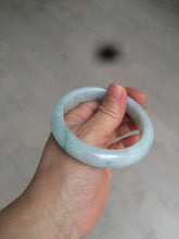 Load image into Gallery viewer, 55mm certified Type A 100% Natural green/white Jadeite Jade bangle BF67-4487
